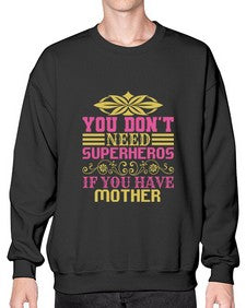 You dont need 270# - cartoon super hero- Sweatshirt - Crew