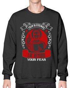 Your blessings lay beyond your fear1691# - general career- Sweatshirt - Crew