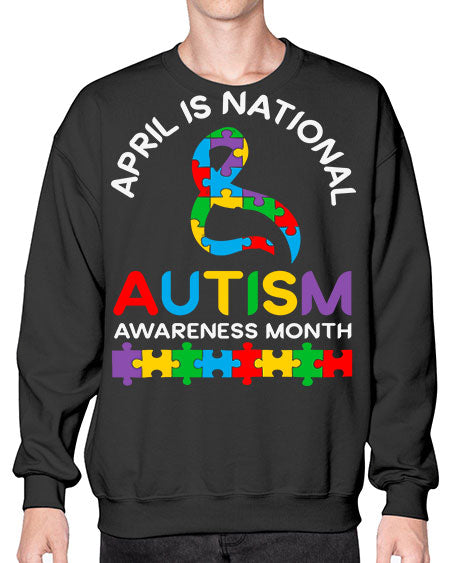april is national autism awareness 3# - autism- Sweatshirt - Crew