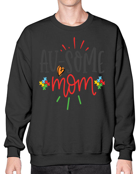 ausome mom Style 4# - autism- Sweatshirt - Crew