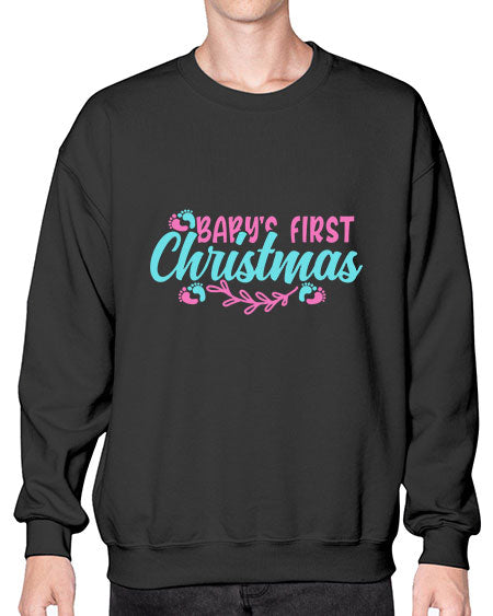 babys first christmas Style 36# - baby- Sweatshirt - Crew