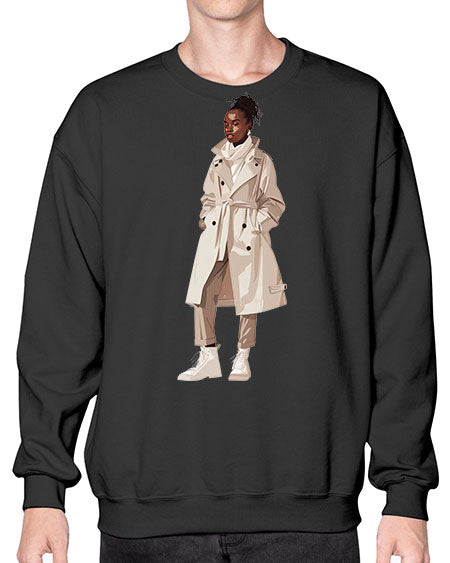 beautiful girl 14# -  fashion- Sweatshirt - Crew
