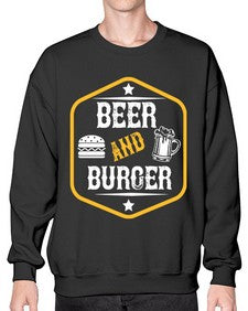 beer and burger 640# - beer- Sweatshirt - Crew