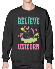 believe unicorn 45# - unicorn- Sweatshirt - Crew