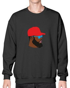 black man style 1# - black boys or men- Sweatshirt - Crew