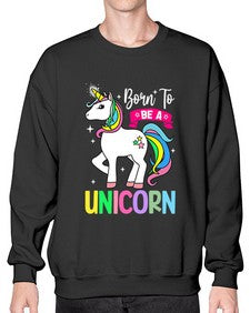 born to be a unicorn 72# - unicorn- Sweatshirt - Crew