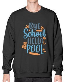 bye school hello pool 32# - general school- Sweatshirt - Crew