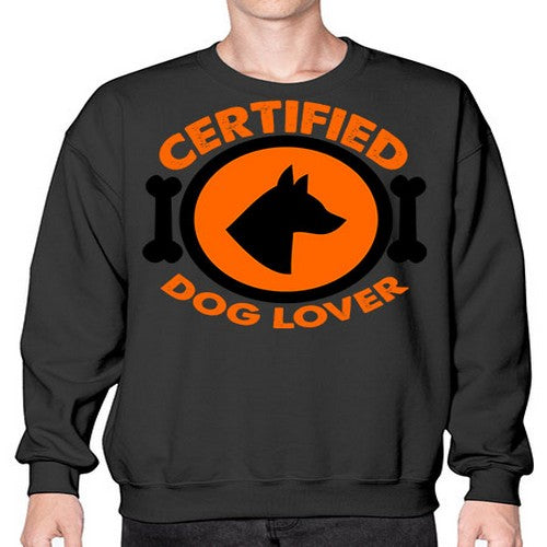 certified dog lover - dogs- Sweatshirt - Crew