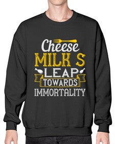 cheesemilks leap towards immortality 87# - cooking- Sweatshirt - Crew