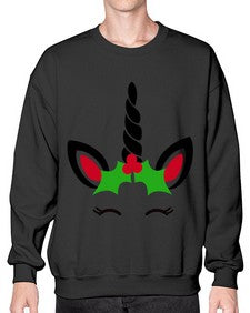 christmas unicorn 81# - unicorn- Sweatshirt - Crew