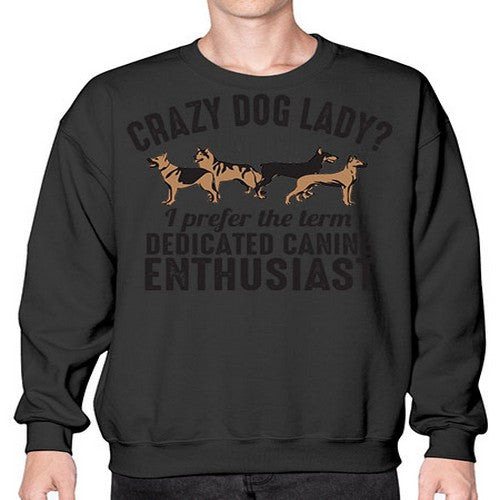 crazy dog lady - dogs- Sweatshirt - Crew