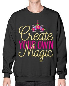 create your own magic 82# - unicorn- Sweatshirt - Crew