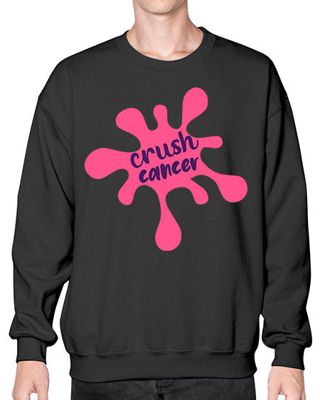 crush cancer Style 18# - breast cancer- Sweatshirt - Crew