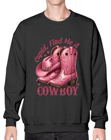 cupid find me a cowboy western 359# - western- Sweatshirt - Crew
