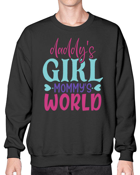 daddys girl mammys world Style 67# - baby- Sweatshirt - Crew
