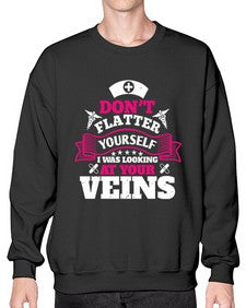dont flatter yourself Style 716# - nurse- Sweatshirt - Crew