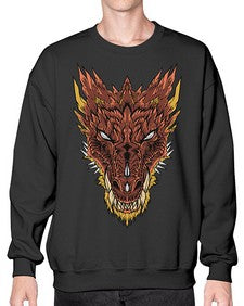 dragon 176# - dragon- Sweatshirt - Crew