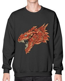 dragon 184# - dragon- Sweatshirt - Crew