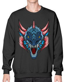 dragon 193# - dragon- Sweatshirt - Crew