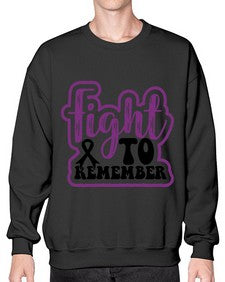 fight to remember 143# - alzheimers- Sweatshirt - Crew