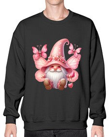 gnome with butterfly 02# - gnome- Sweatshirt - Crew