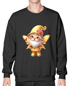 gnome with butterfly 05# - gnome- Sweatshirt - Crew