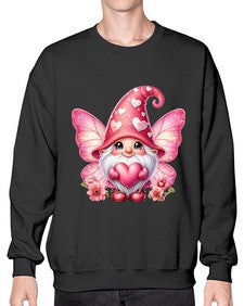 gnome with butterfly 08# - gnome- Sweatshirt - Crew