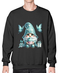 gnome with butterfly 10# - gnome- Sweatshirt - Crew
