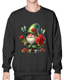 gnome with butterfly 11# - gnome- Sweatshirt - Crew