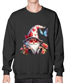 gnome with butterfly 13# - gnome- Sweatshirt - Crew