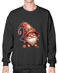 gnome with butterfly 15# - gnome- Sweatshirt - Crew