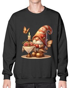gnome with butterfly 21# - gnome- Sweatshirt - Crew