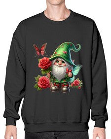 gnome with butterfly 26# - gnome- Sweatshirt - Crew