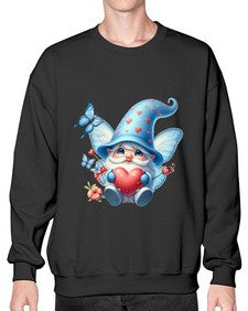 gnome with butterfly 28# - gnome- Sweatshirt - Crew