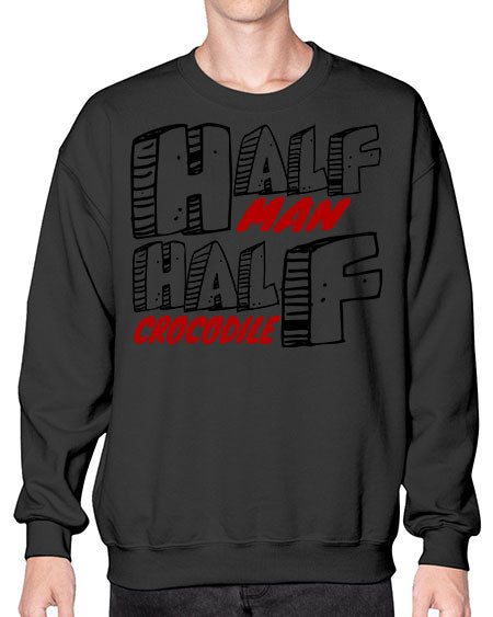 half man half crocodile - alligator- Sweatshirt - Crew