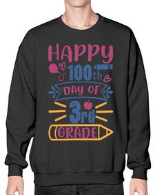 happy th day of third grade 254# - third grade- Sweatshirt - Crew