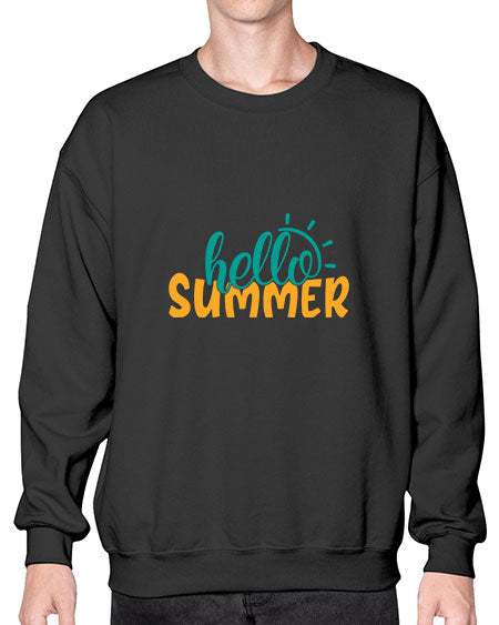 hello summer Style 97# - summer- Sweatshirt - Crew