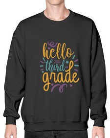 hello third grade 340# - third grade- Sweatshirt - Crew