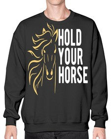 hold your horse Style 5# - horse- Sweatshirt - Crew