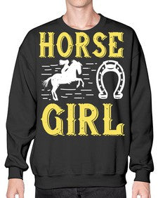 horse girl Style 51# - horse- Sweatshirt - Crew