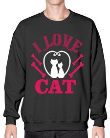 i love cat Style 56# - cats- Sweatshirt - Crew