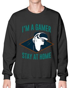 im gamer stay at home 119# - video games- Sweatshirt - Crew