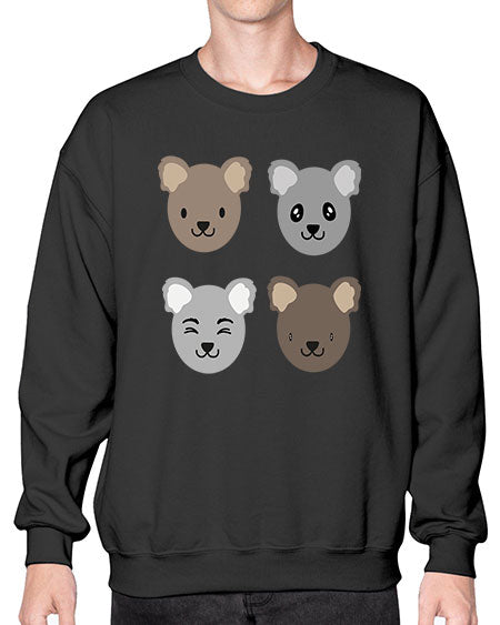 koala bears 167# - bears - animals- Sweatshirt - Crew