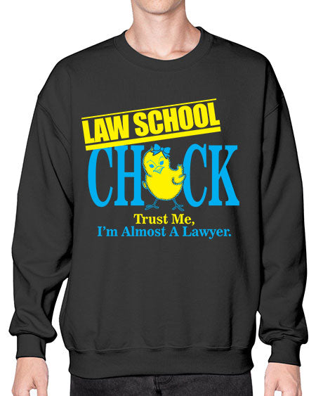law school chick copy 1037# - lawyer- Sweatshirt - Crew