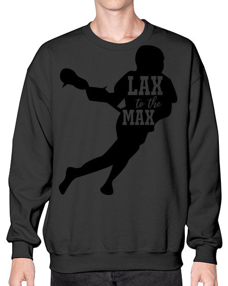 lax to the max 2# - lacrosse- Sweatshirt - Crew