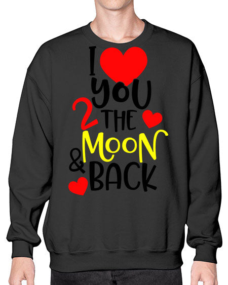 lovemoonback 3# - moon- Sweatshirt - Crew