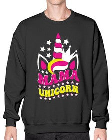 mama unicorn 285# - unicorn- Sweatshirt - Crew
