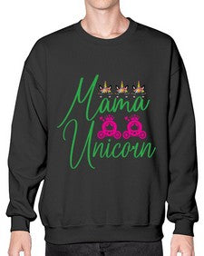 mama unicorn 288# - unicorn- Sweatshirt - Crew