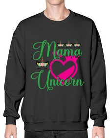 mama unicorn 292# - unicorn- Sweatshirt - Crew