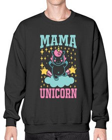 mama unicorn 294# - unicorn- Sweatshirt - Crew